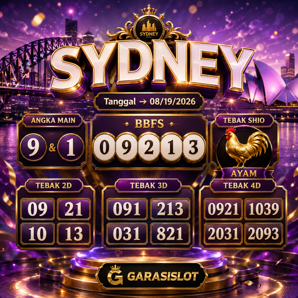 Prediksi Togel SYDNEY (SYD) 19 AGUSTUS 2026
